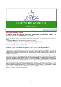 La lettre des adhérents de l'UNASA
